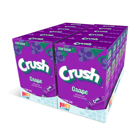 Crush- Powder Drink Mix - Sugar Free & Delicious (Grape, 72 Sticks)