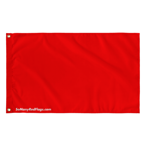 HUGE RED FLAG - 36''x60'' inch flag - SoManyRedFlags.com