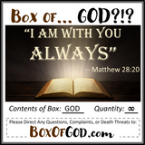 BOX OF GOD! (from BoxOfGod.com)