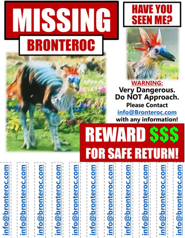 FREE Download: "Missing Bronteroc" Flyer