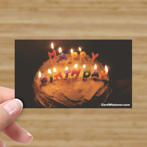 Happy Birthday - Birthday Cake Card!