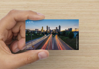 Atlanta City Collection - Jackson Street Bridge at Sunset #ATL