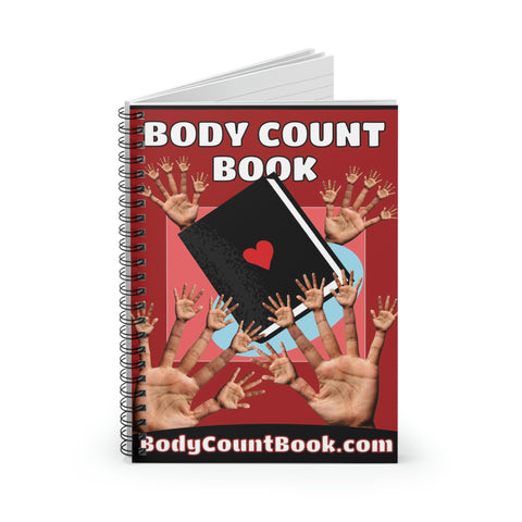 “Body Count Book” Spiral Notebook - Ruled Line (from BodyCountBook.com)